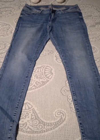 Mavi Baskılı Slim Fit Denim Midi Kot Pantolon - Görsel 2
