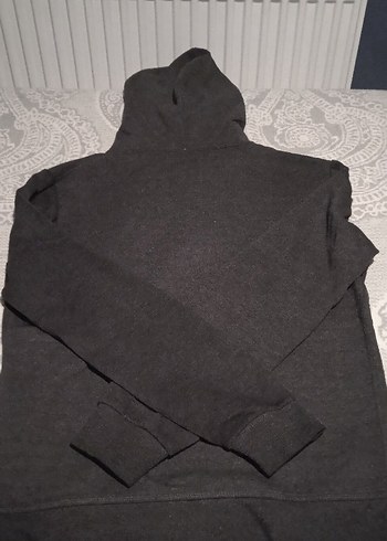 Erkek Çocuk Kapüşonlu Fermuarlı Gri Sweatshirt - Görsel 2