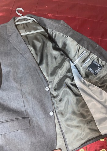 Gri Düğmeli Erkek Takım Ceketi - Görsel 4
