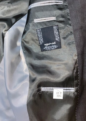 Gri Düğmeli Erkek Takım Ceketi - Görsel 2