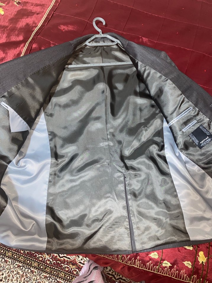 Gri Düğmeli Erkek Takım Ceketi - Görsel 5