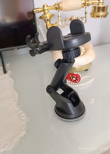 Ayarlanabilir Siyah Telefon Tutucu - Görsel 3