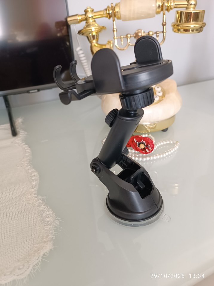 Ayarlanabilir Siyah Telefon Tutucu - Görsel 3