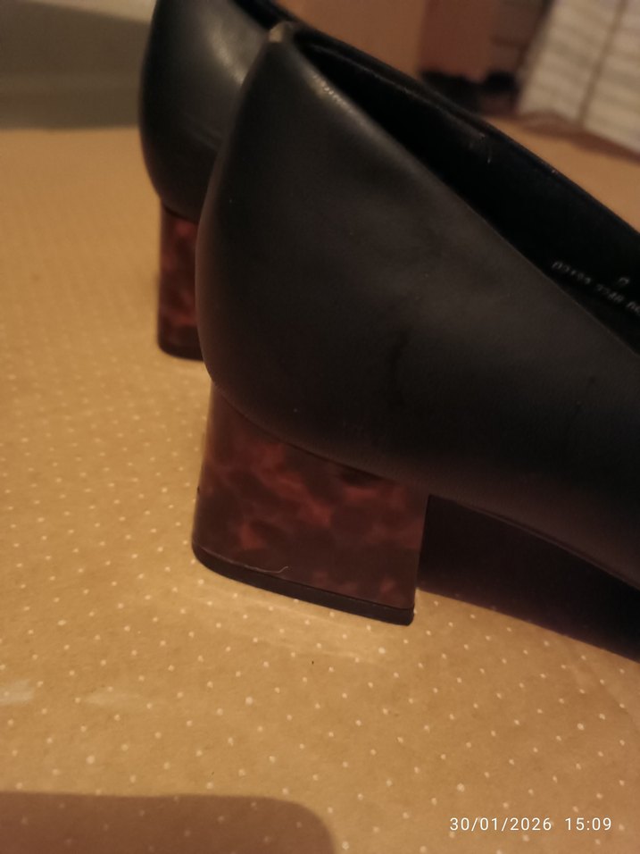 Siyah  Kadın Topuklu Ofis Ayakkabısı - Görsel 2