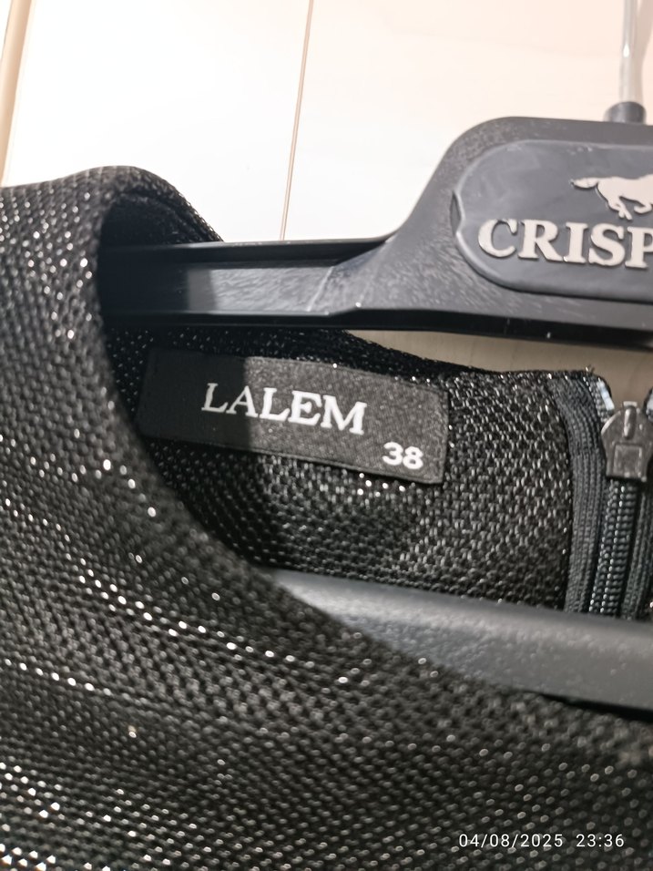 Uzun Kollu Siyah Kemerli Kadın Elbise - Görsel 3