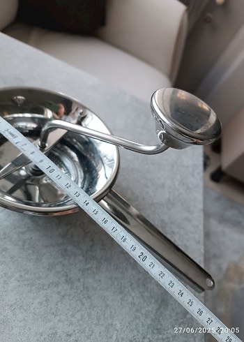 Gri Paslanmaz Çelik Mutfak meyve patates ezecegi - Görsel 4