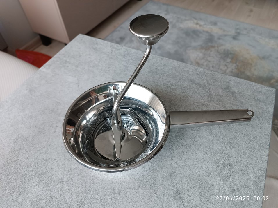 Gri Paslanmaz Çelik Mutfak meyve  patates ezecegi - Görsel 2