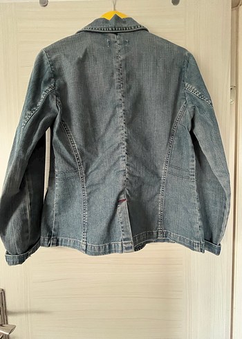 Kadın Denim Vintage Blazer Ceket - Görsel 3