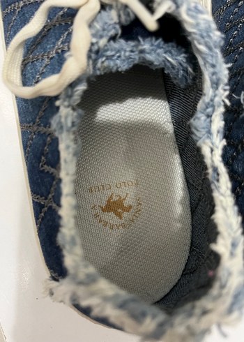 Kadın Mavi Denim Dolgu Topuklu Spor Ayakkabı - Görsel 3