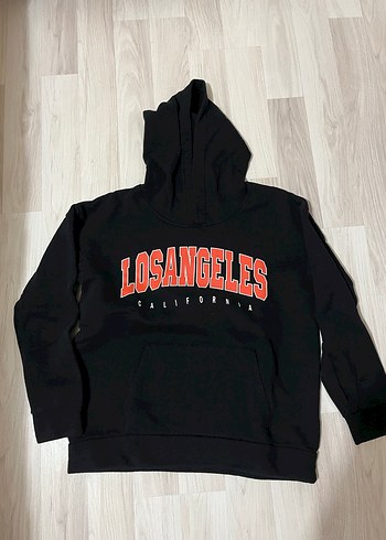 Siyah Baskılı Kadın Sweatshirt - Görsel 3