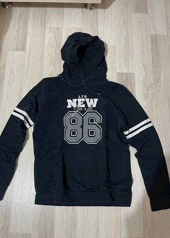 Lacivert Kadın Simli Lacivert Sweatshirt - Görsel 2