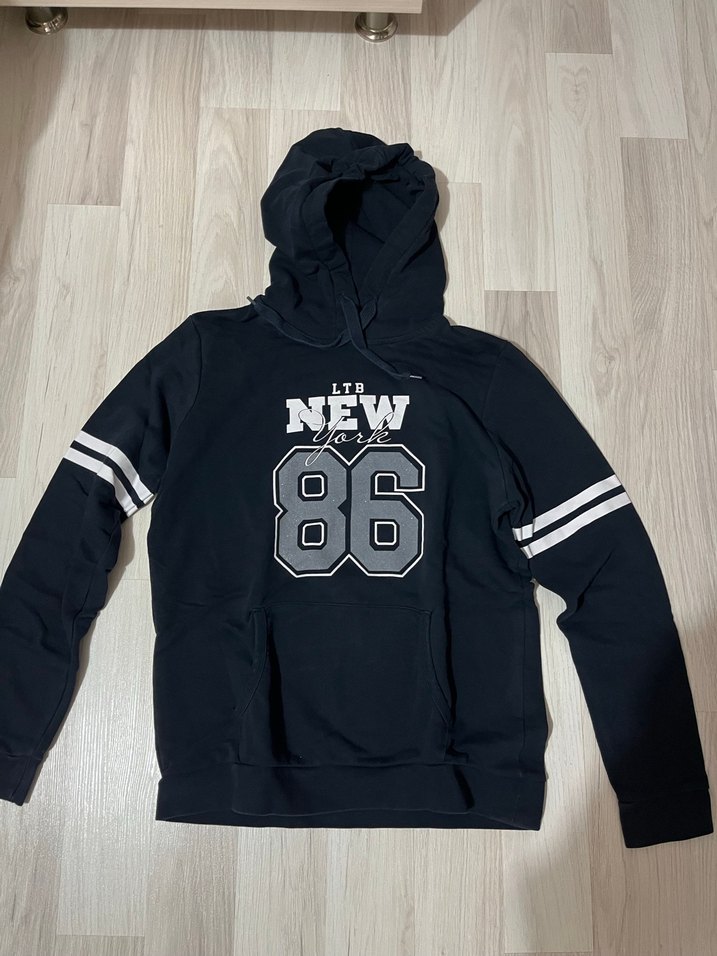 Lacivert Kadın Simli Lacivert Sweatshirt - Görsel 2