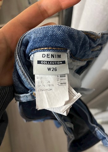 Lacivert Kadın Regular Fit Denim Jean - Görsel 3