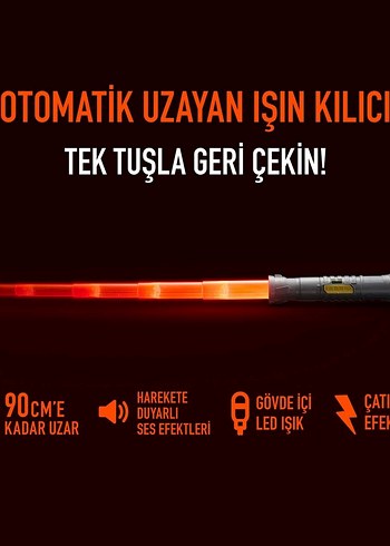Power Saber Işın Kılıcı Kırmızı - Görsel 2