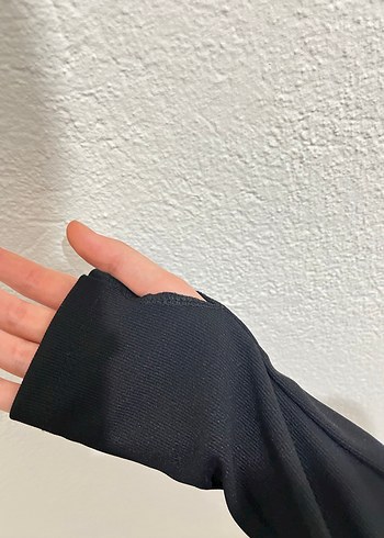 Siyah Boğazlı Uzun Kollu Kadın Sweatshirt - Görsel 2