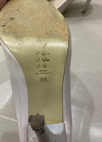 Beyaz Stiletto Topuklu Kadın Ayakkabı - Görsel 2