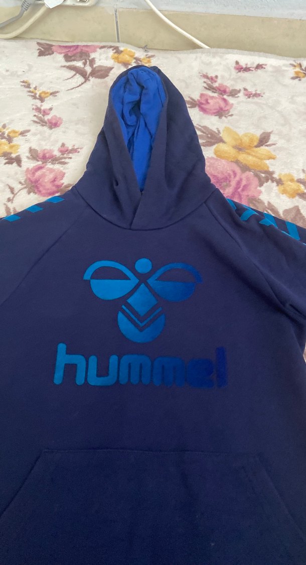 Hummel Kapüşonlu lacivert Sweatshirt 14 yaş - Görsel 2