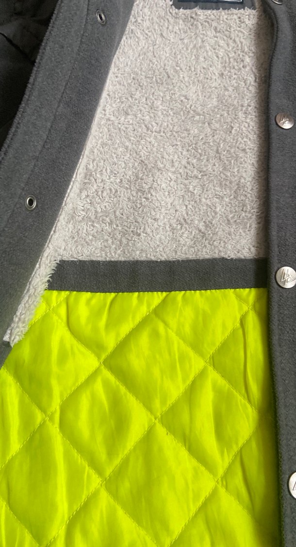 Gri KapüşonluErkek Çocuk Mont içihem polar hemkapitone dışı kaşe - Görsel 3