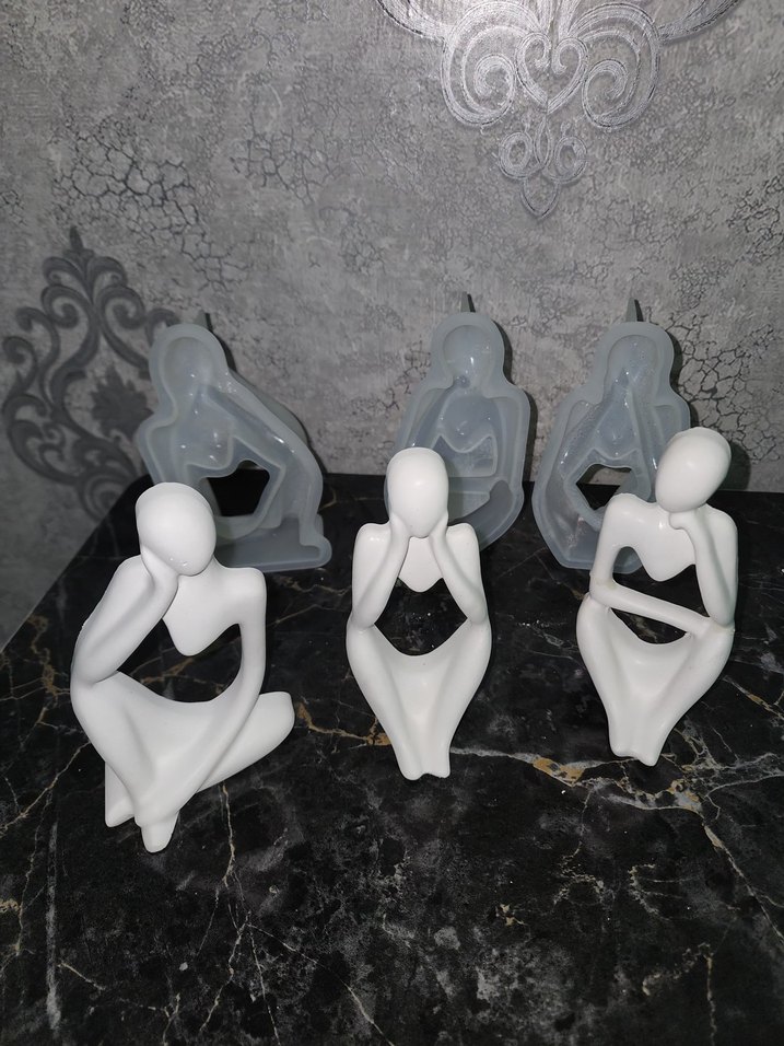 Beyaz Modern Figürler Seti - Görsel 2