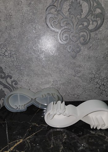 Beyaz Gri Sonsuzluk Silikon Kalıp - Görsel 2