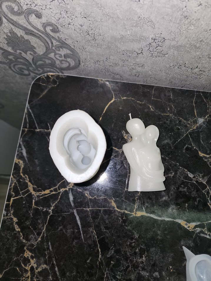 Dekoratif Figür Mum ve taş silikon kalıp - Görsel 2