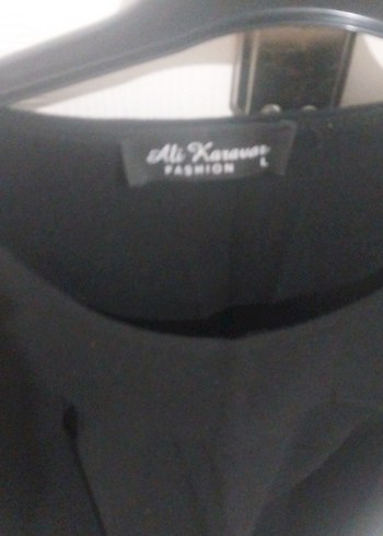 Siyah Kısa Kollu Min elbıse - Görsel 2