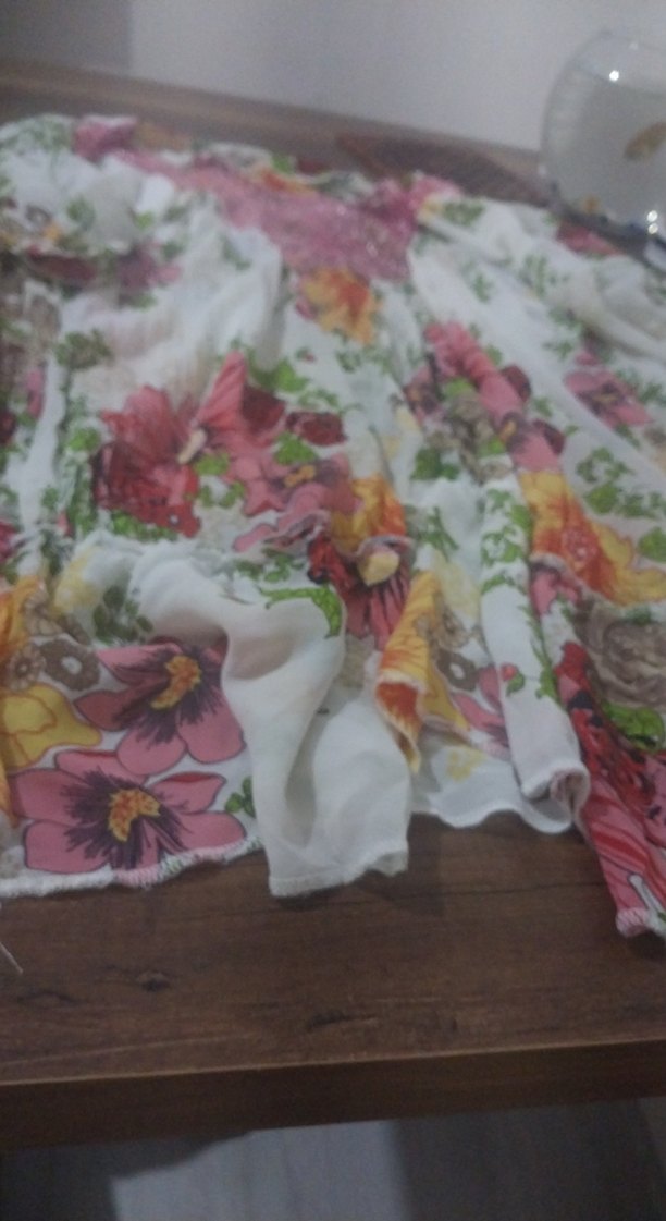 Çiçek Desenli Bohem mini Elbise - Görsel 2