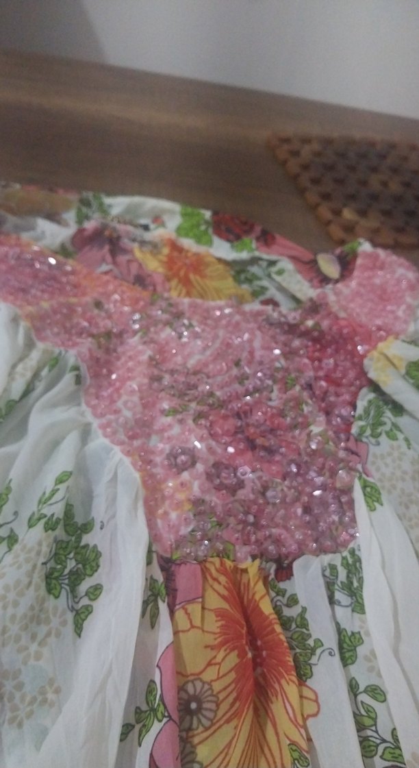 Çiçek Desenli Bohem mini Elbise - Görsel 3