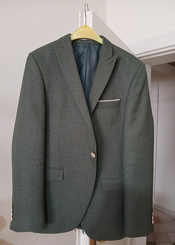 Düğmeli JAKMEN  haki Erkek Takım Ceket - Görsel 2