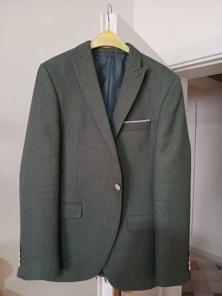 Düğmeli JAKMEN  haki Erkek Takım Ceket - Görsel 2