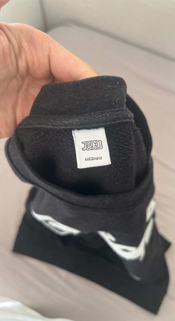 Siyah Baskılı Uzun Kollu Sweatshirt - Görsel 3