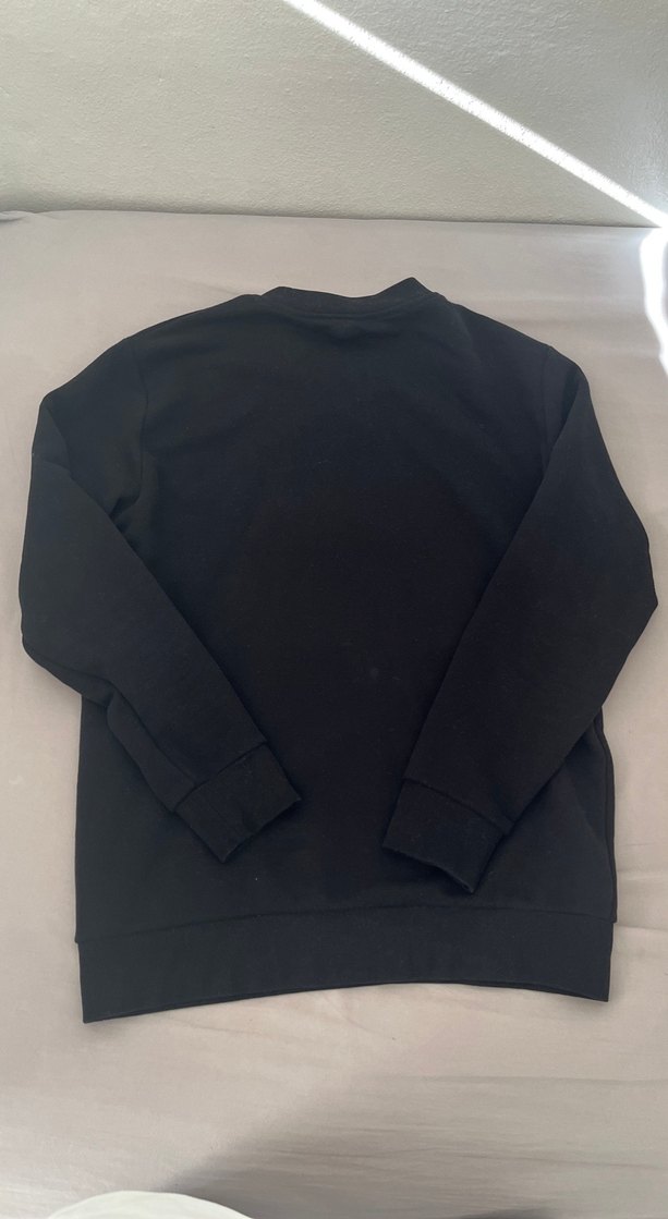 Siyah Baskılı Uzun Kollu Sweatshirt - Görsel 4