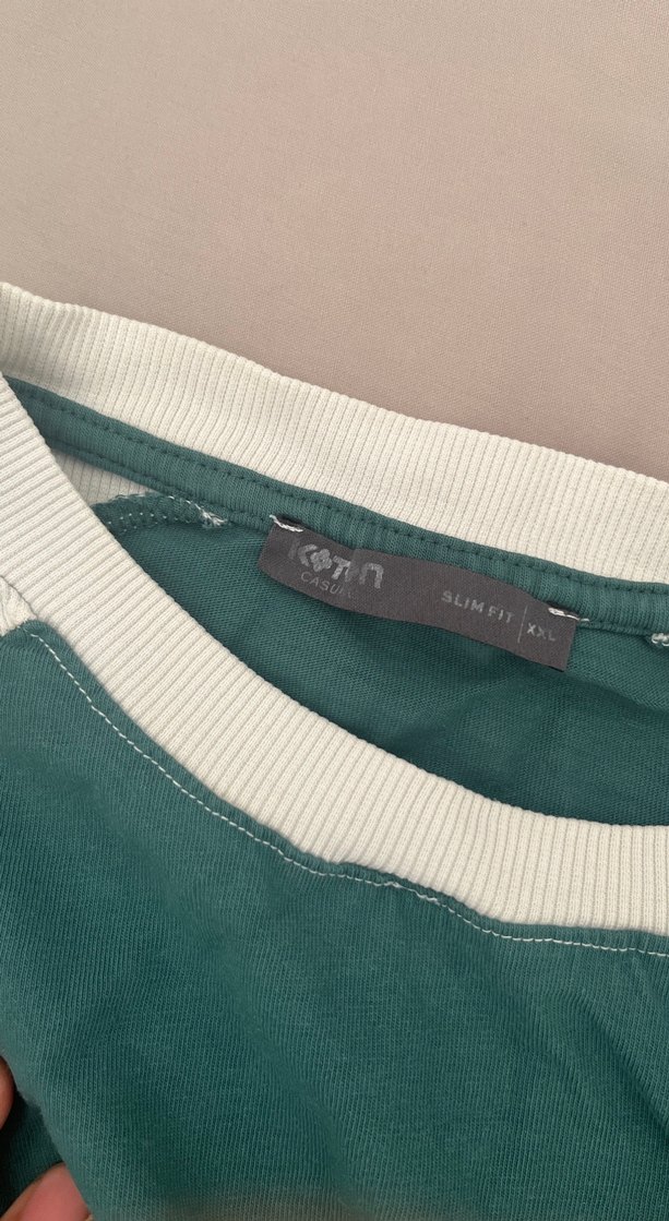 Yeşil Beyaz Kısa Kollu Erkek Spor Tişörtü - Görsel 4