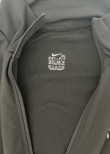 Erkek Siyah Fermuarlı Yakalı Nike Spor Sweatshirt - Görsel 4