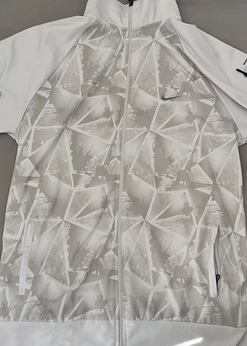 Nike Pro Baskılı Gri Beyaz Uzun Kollu hırka - Görsel 2