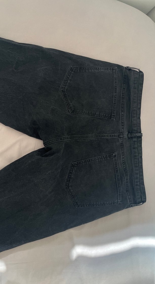 Erkek Siyah Regular Fit Denim Jean - Görsel 3