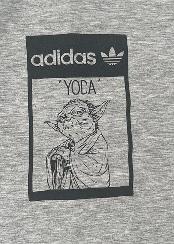 Gri Adidas Baskılı Erkek Tişört - Görsel 2