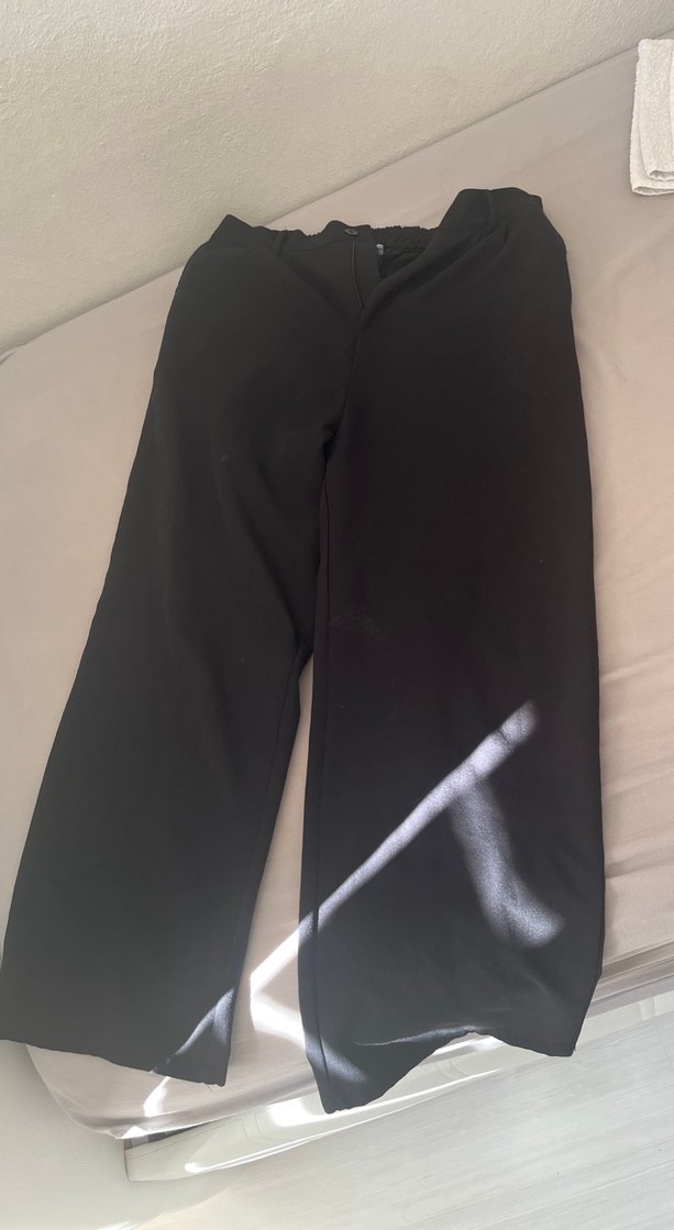 Flaw siyah kumaş pantolon - Görsel 5