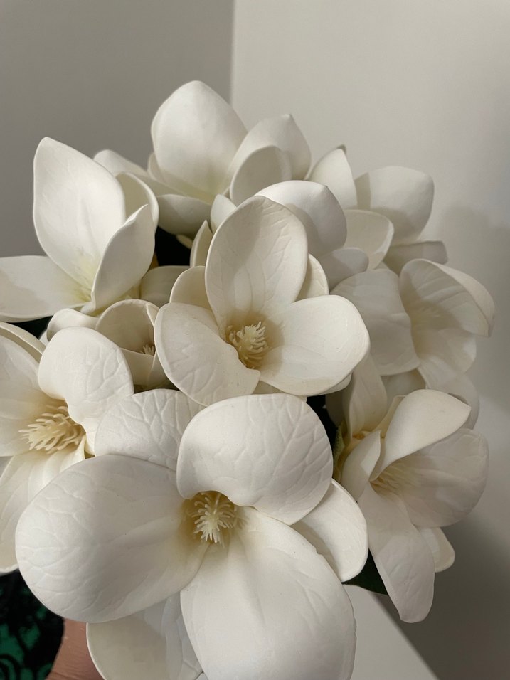 Beyaz Modern monolya Gelin Çiçeği - Görsel 3