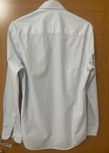 Erkek Regular Fit Düğmeli Beyaz Gömlek - Görsel 3