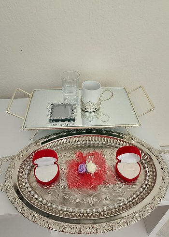 Damat kahvesi tepsisi 
Söz nişan tepsisi - Görsel 6