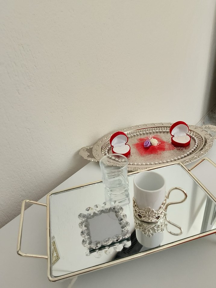 Damat kahvesi tepsisi 
Söz nişan tepsisi - Görsel 3