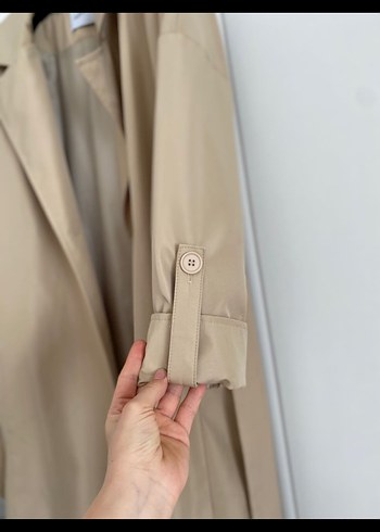 Bej Trençkot - Görsel 4