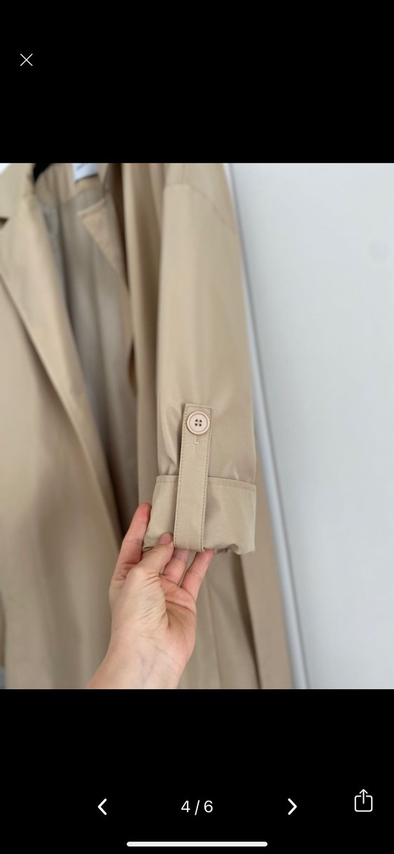 Bej Trençkot - Görsel 4
