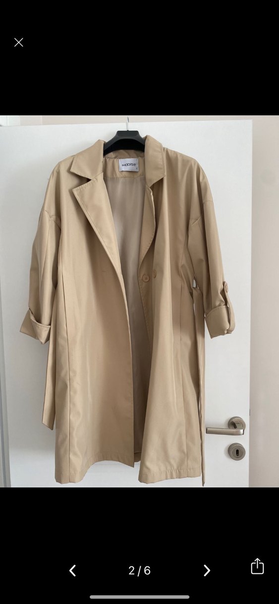 Bej Trençkot - Görsel 2