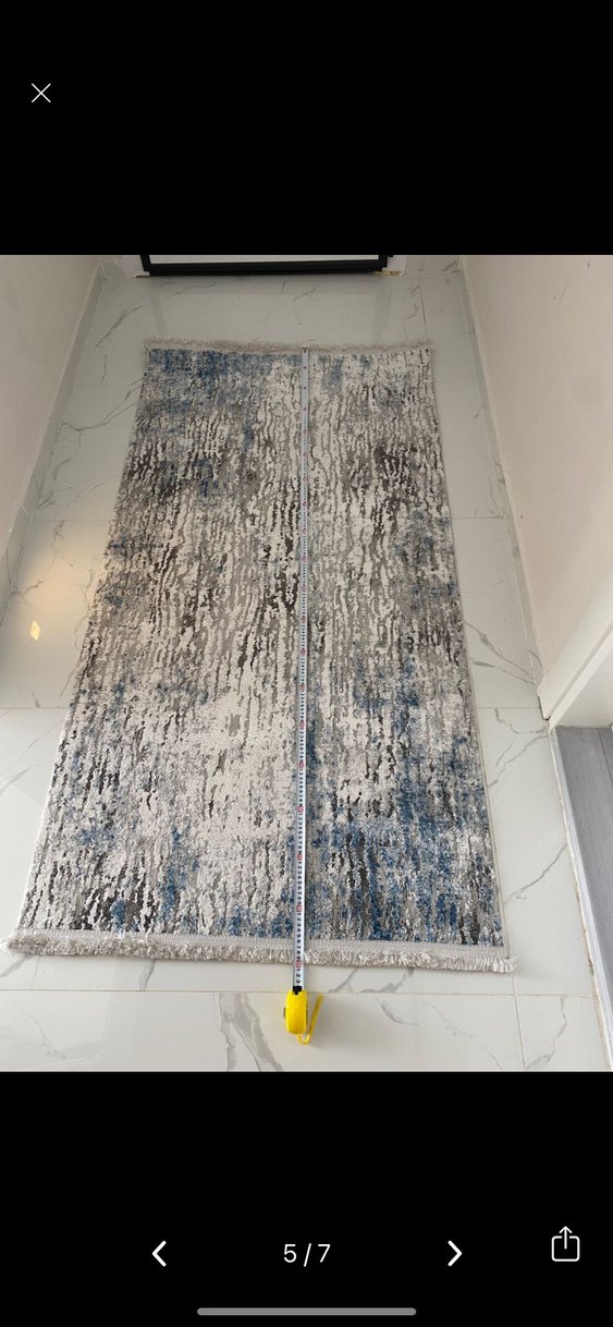 Gri Batik Desenli Halı - Görsel 5