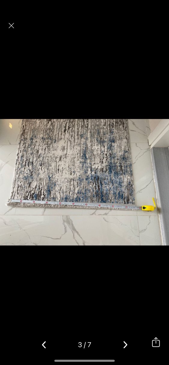 Gri Batik Desenli Halı - Görsel 3