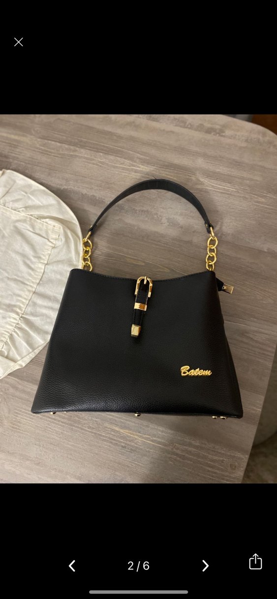 Klasik Şıklıkta Siyah Deri Kadın Çanta - Görsel 2