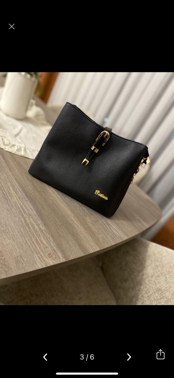 Klasik Şıklıkta Siyah Deri Kadın Çanta - Görsel 3