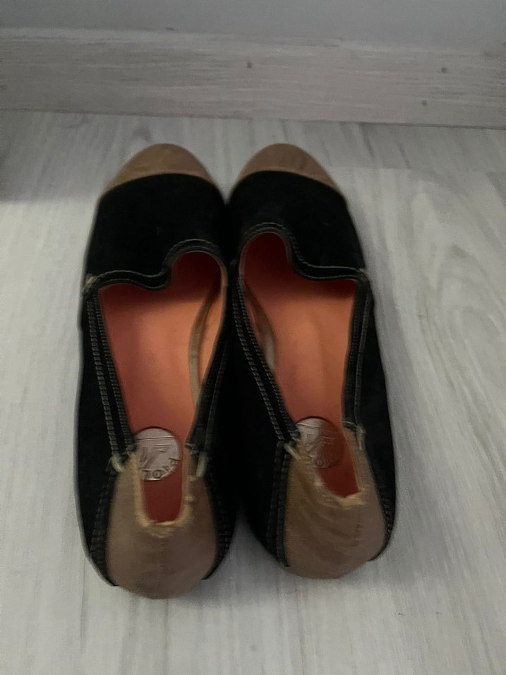 Kahverengi Süet Tokalı Dolgu Topuk Kadın Babet - Görsel 3